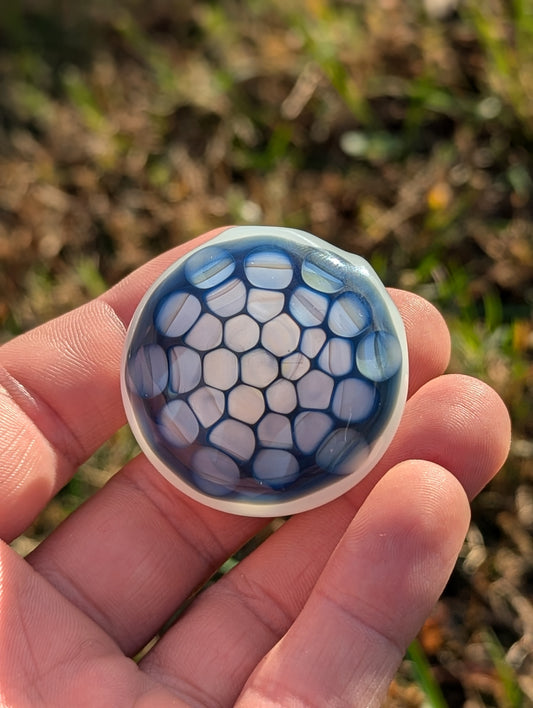 Dark Blue Honeycomb Pendant