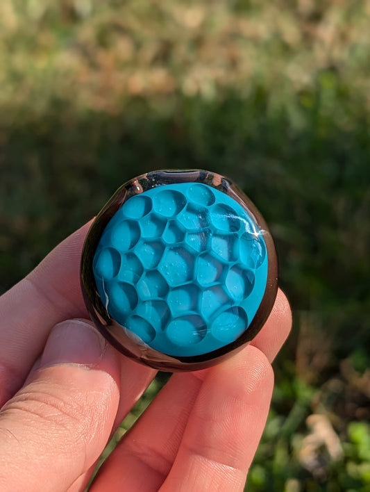 Blue Spruce Honeycomb Pendant